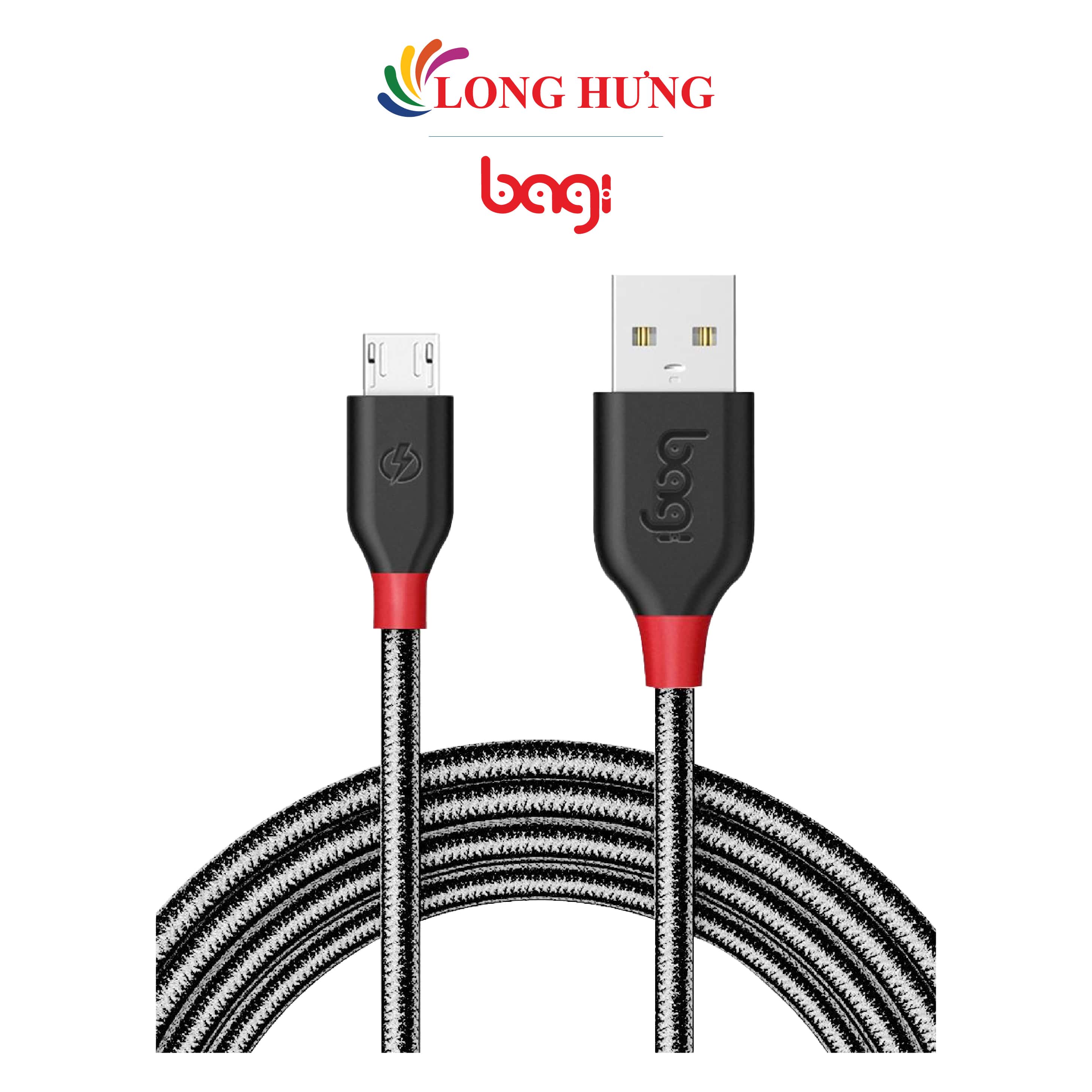 Cáp Micro USB Bagi 1.5m MH150 - Hàng chính hãng