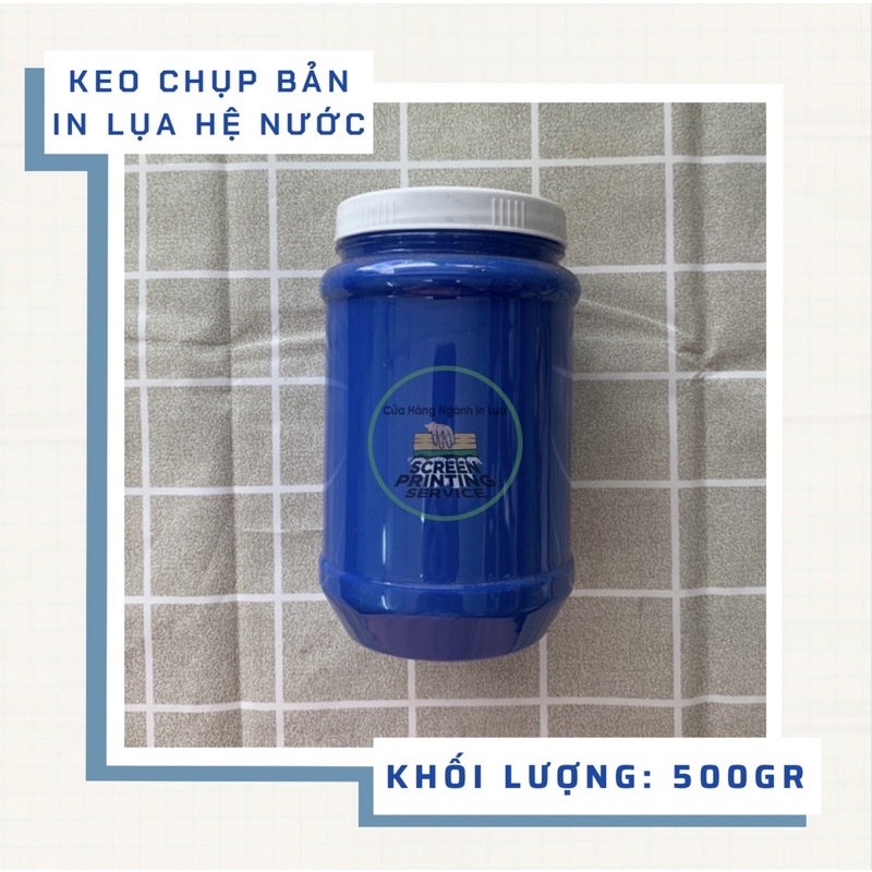 Keo chụp bản in lụa hệ nước