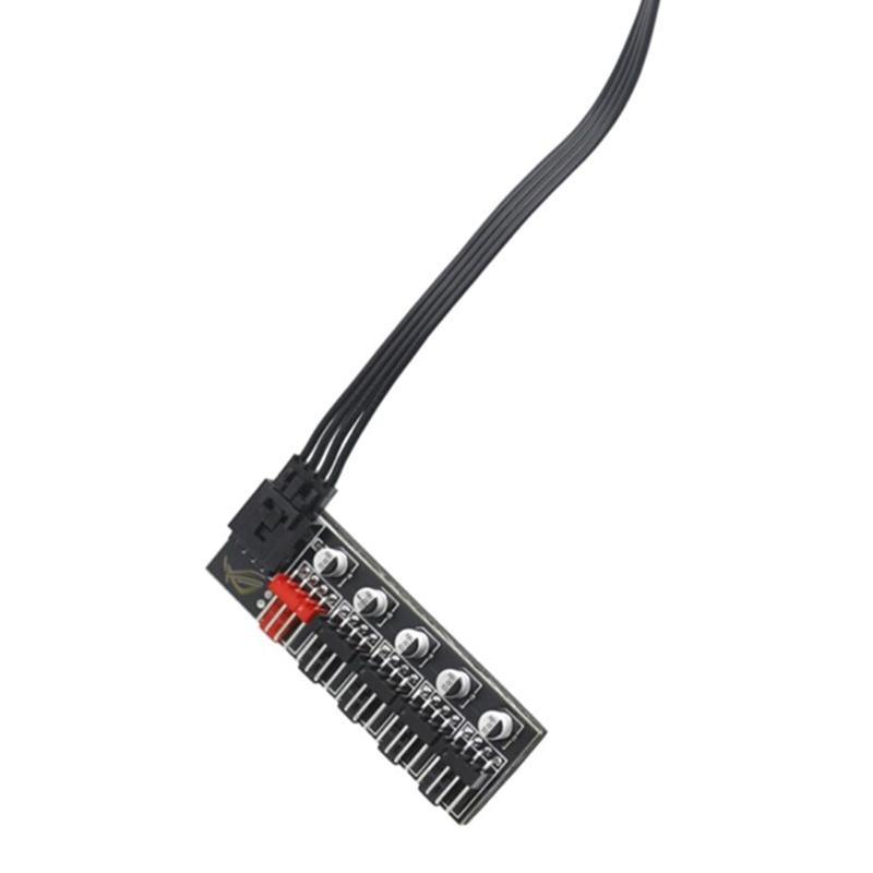 Rx Bộ Điều Khiển Tốc Độ Quạt Tản Nhiệt 4 Pin Pwm 5 Cổng Cho Máy Tính