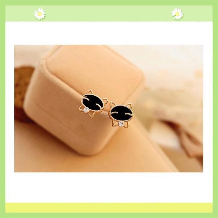 Bông Tai Mèo Đen Thời Trang Cao Cấp .HD