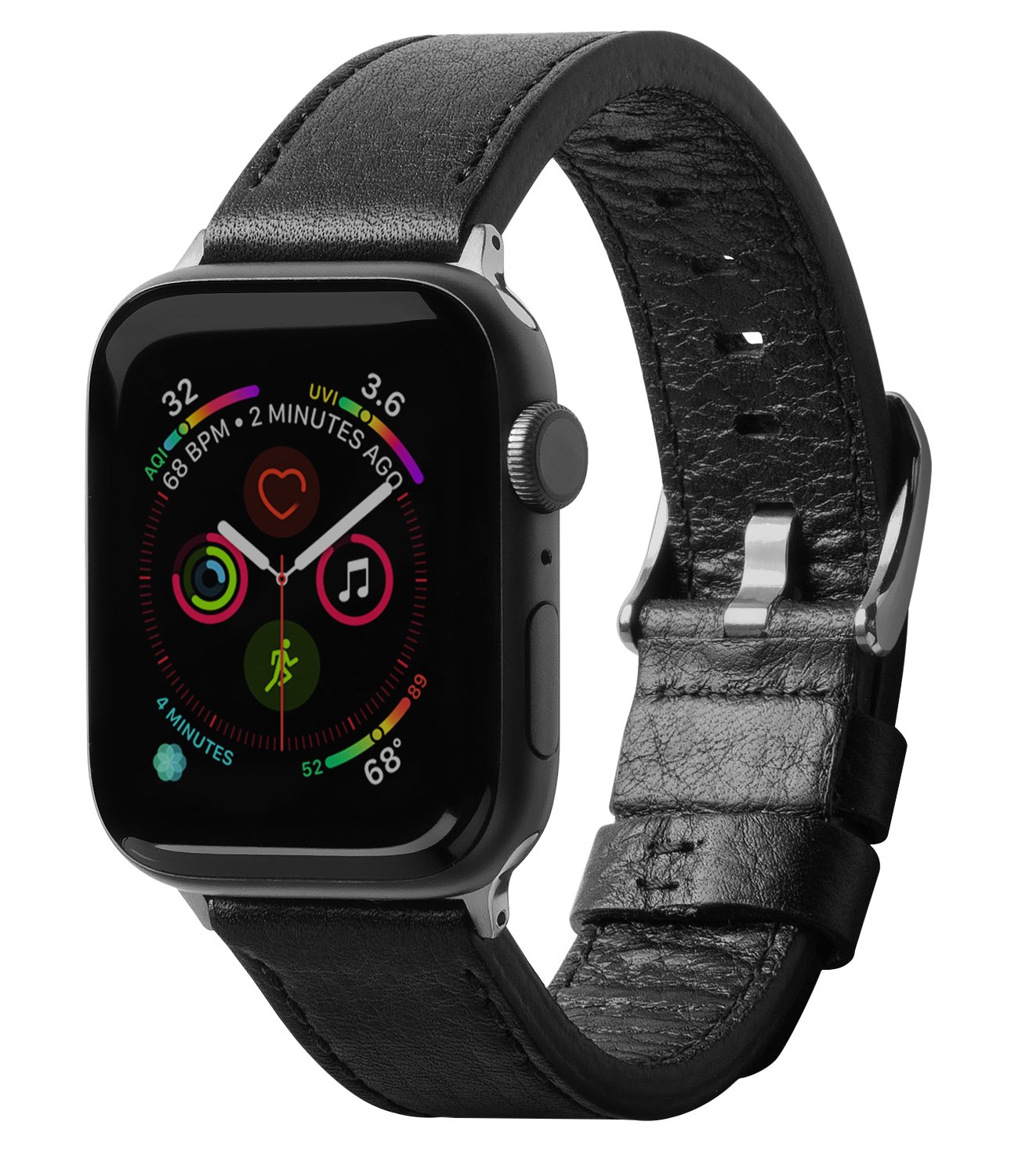 Dây Đeo dành cho Apple Watch 45mm / 44mm / 42mm RINGKE Leather One Classic - Hàng Chính Hãng