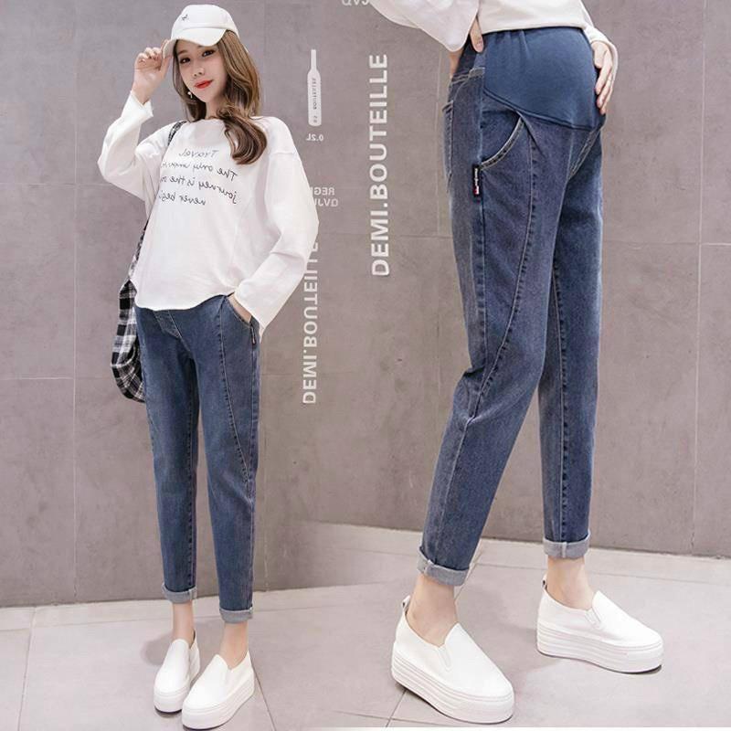 Quần Bò Bầu, Quần Jeans Bầu Hàng Mềm Đẹp Loại 1 Thời Trang Đủ Size- Đủ Màu Cho Mẹ Bầu (có chun chỉnh)