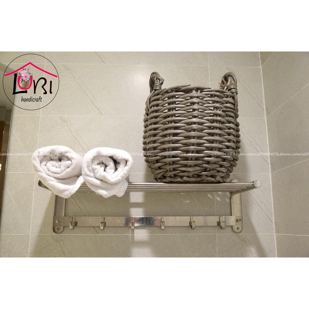 - Sọt đựng đồ đan dây nhựa bộ 3 hình tròn bầu đáy - siêu bền, đẹp, sang trọng