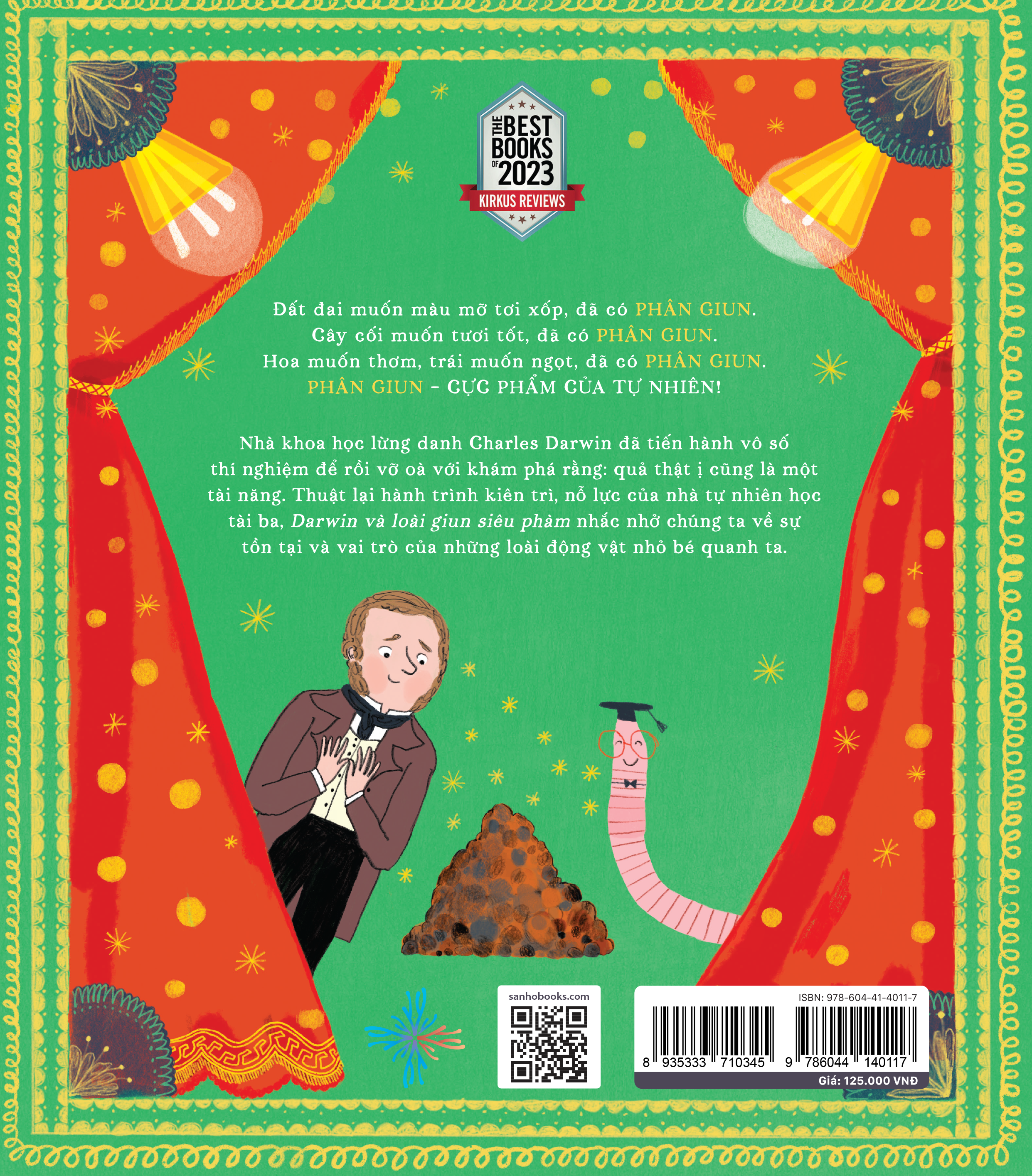 Darwin và Loài Giun Siêu Phàm | Sách Tranh Thiếu Nhi | Polly Owen | San Hô Books