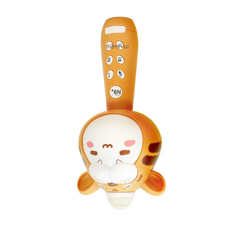 Khuyến mãi để xoa dịu trẻ em micro nhỏ đồ chơi trẻ em máy hát karaoke âm thanh tích hợp micro không dây bluetooth quà tặng