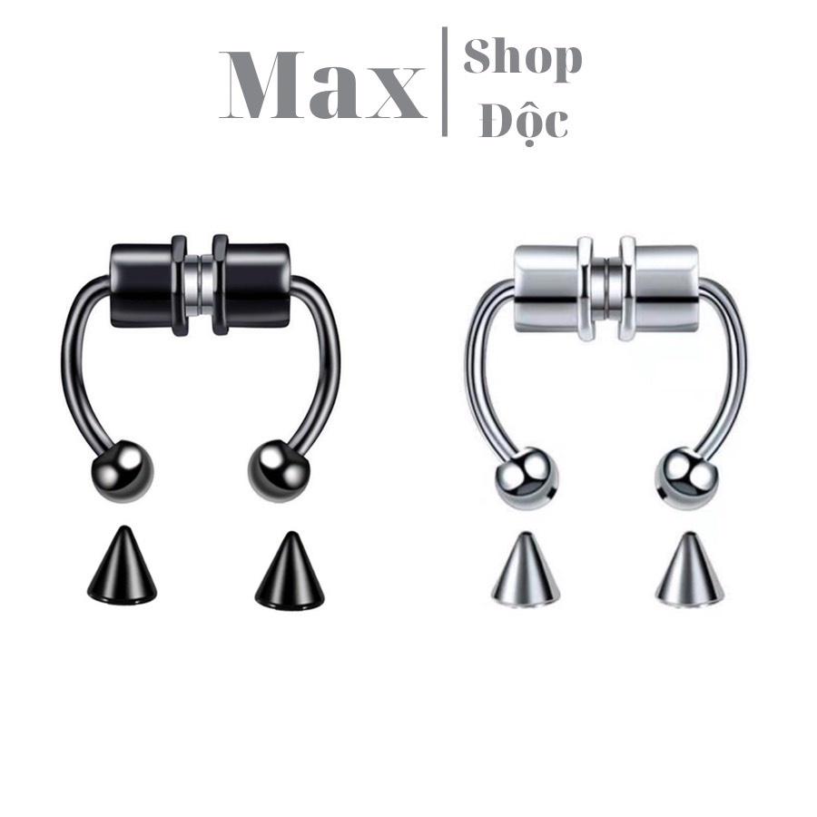 Khuyên Mũi Nam Châm Không Cần Xỏ Lỗ Thép Titan Không Gỉ Dành Cho Cả Nam Và Nữ - Maxshop doc