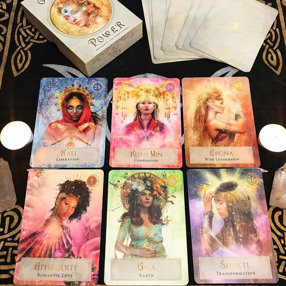 Bài Oracle Goddess Power 52 Lá Bài Tặng File Tiếng Anh Và Đá Thanh Tẩy