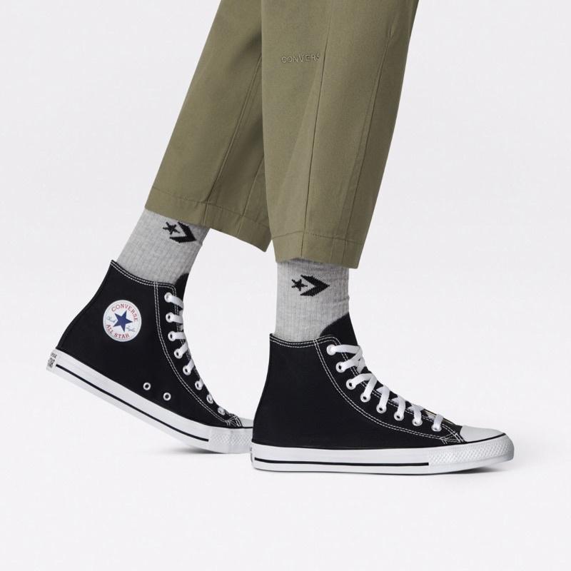 Chuck Taylor Classic Black High | Giày Con Vải Màu Đen Cổ Cao M9160C