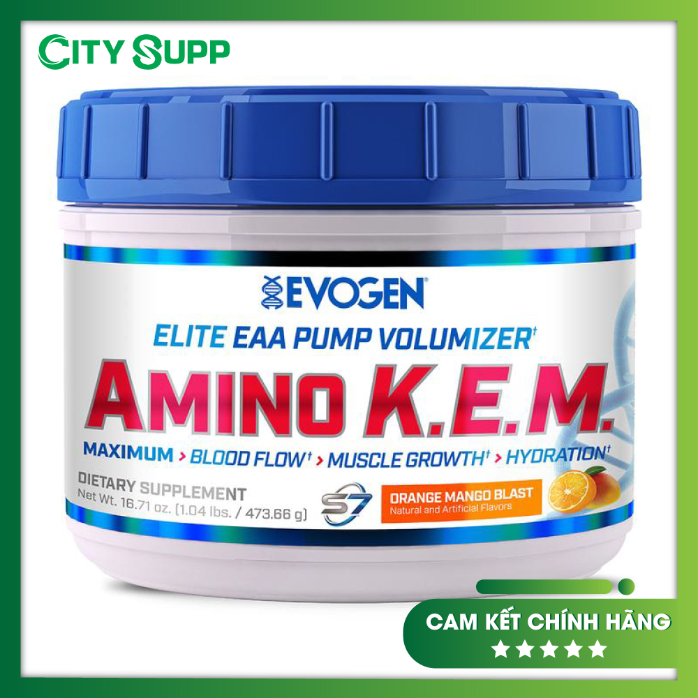 AMINO K.E.M Năng lượng tập luyện vô tận cao cấp nhất (Mùi Oranage Mango Blast)