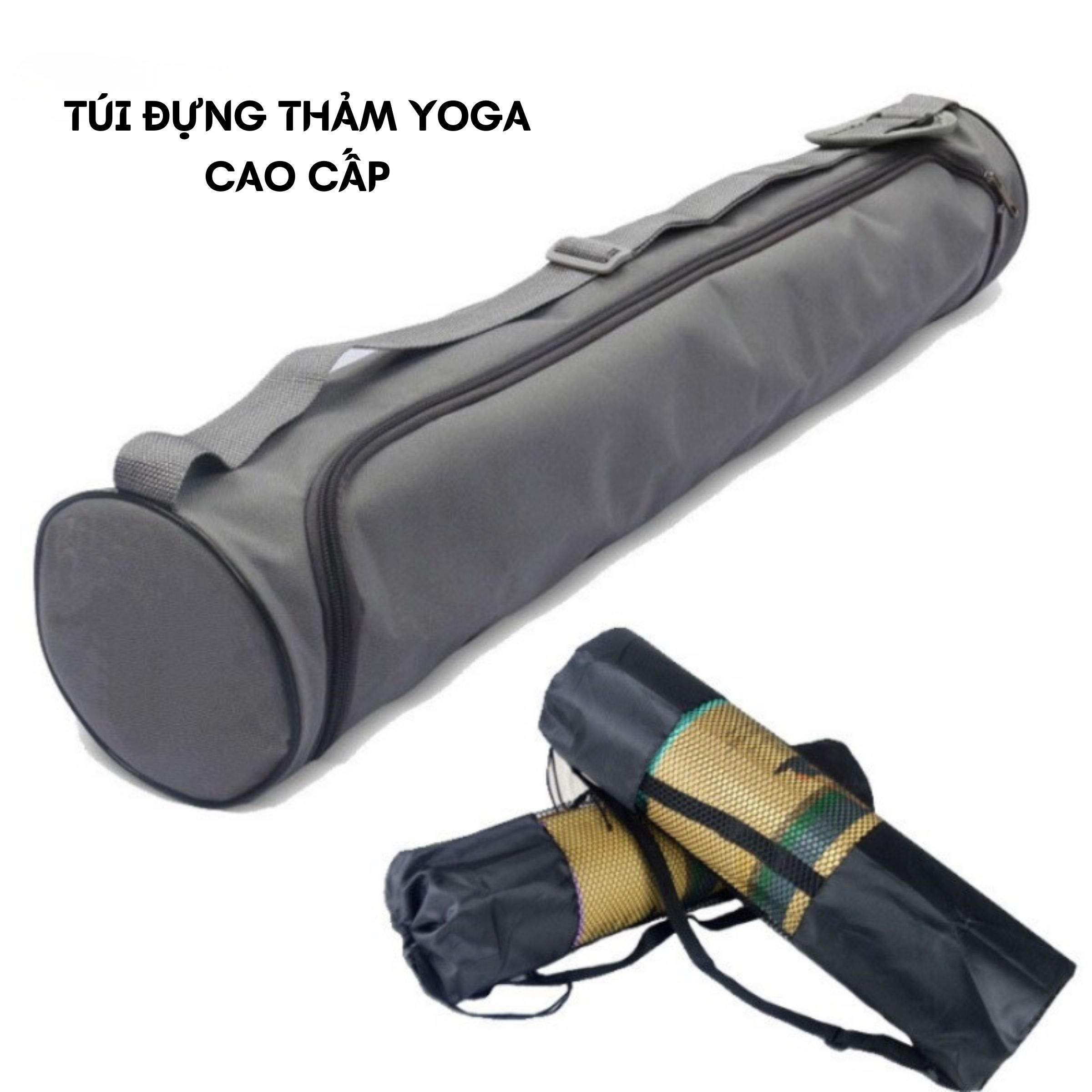 Túi đựng thảm YOGA các loại, vải dù chống thấm nước, hoa văn, nhiều màu có khóa kéo dụng cụ Yoga