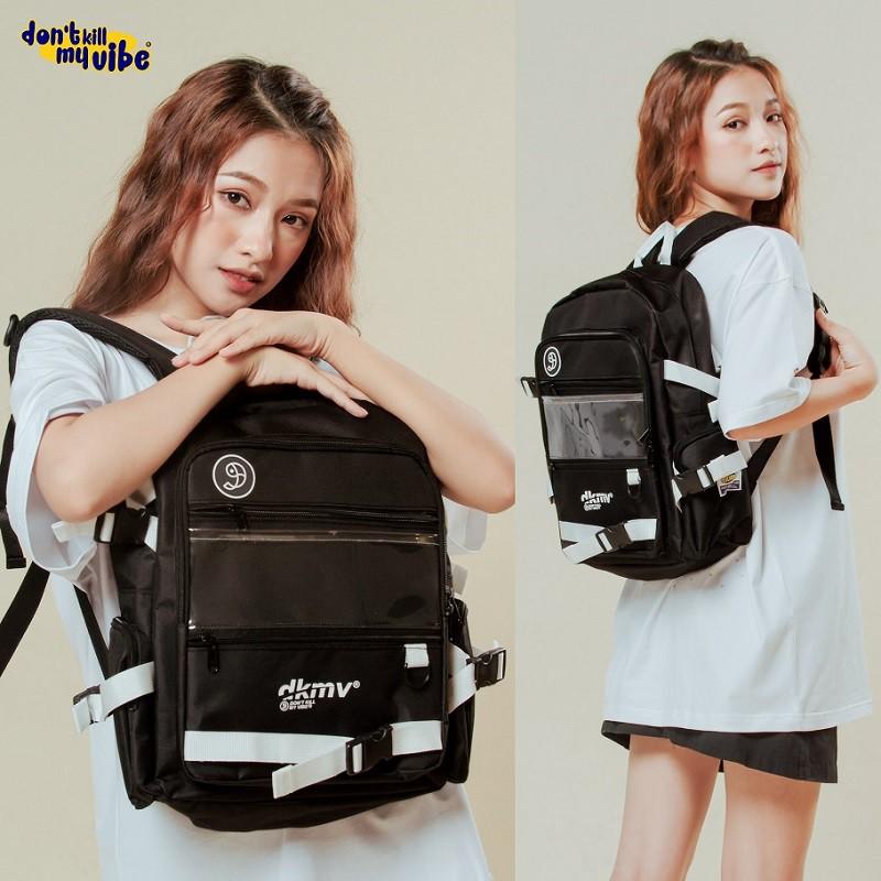 DKMV Balo Logo Plastic TẶNG kèm Tote màu xanh