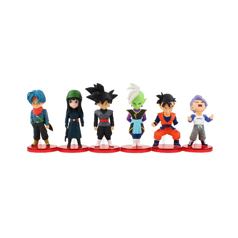 Bộ 06 Mô Hình Nhân Vật ChiBi Trong Truyện Dragon Ball