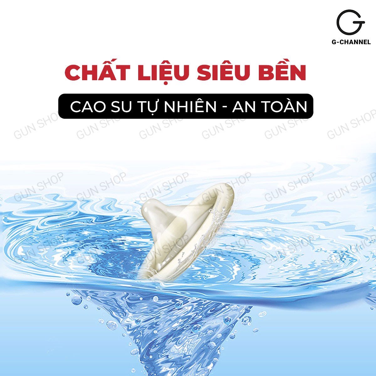 Bao cao su Toshiro Trơn - Mỏng trơn kèm 1 chiếc BCS Gun Super Thin