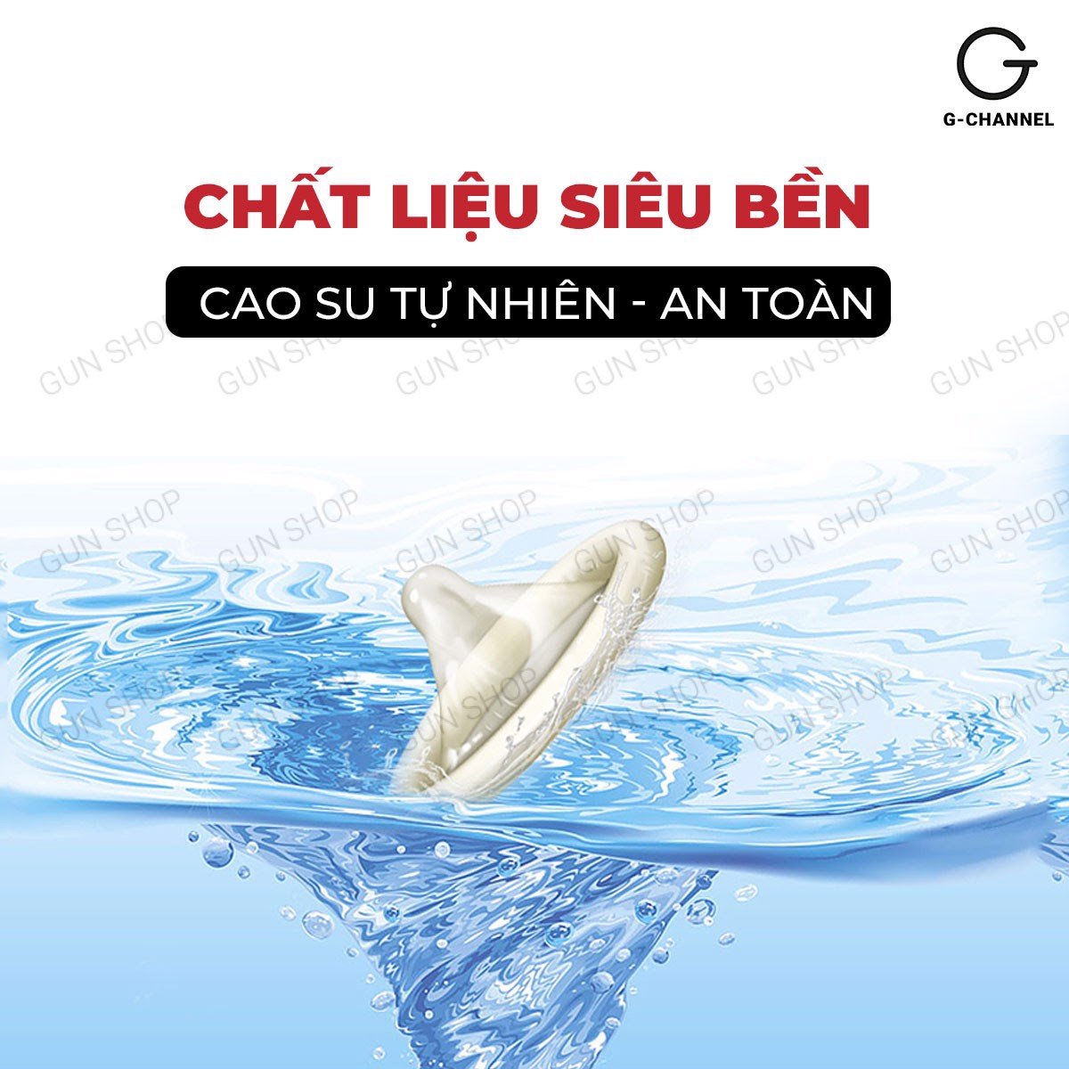 [Hộp 10 cái] Bao cao su Toshiro Trơn - Mỏng trơn kèm 1 chiếc BCS Gun Super Thin