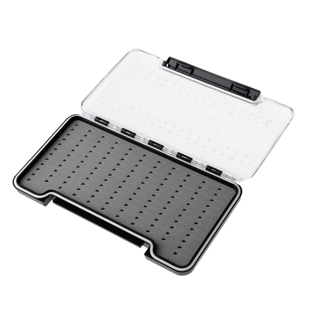 Clear Slim Fly Fishing Box Foam Insert Magnetic Component Fly Case