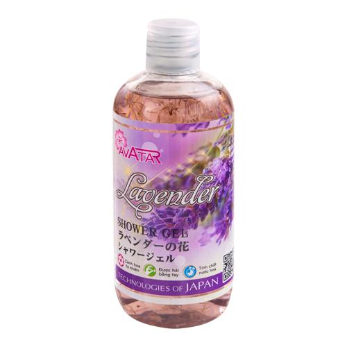 Sữa tắm AVATAR Lavender - Cánh hoa thật cùng tinh chất Oải hương - 500ml