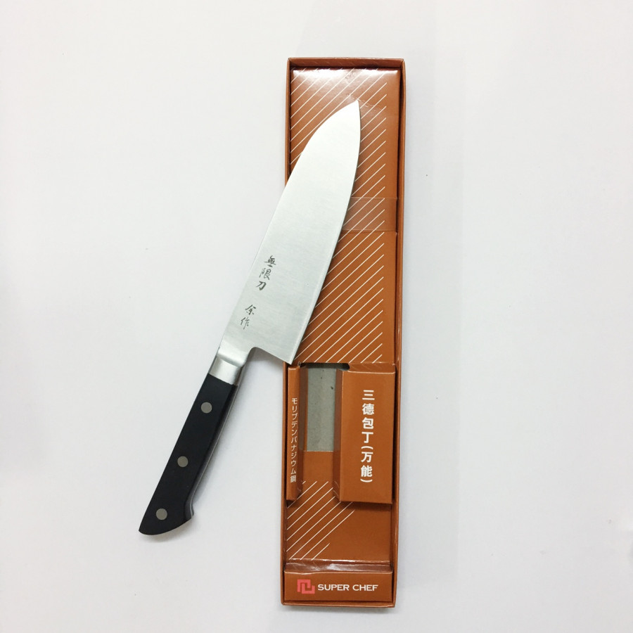 Dao bếp cán nhựa ABS cao cấp cỡ trung Super Chef lưỡi 16.5cm Tiêu chuẩn Nhật Bản Dao-D