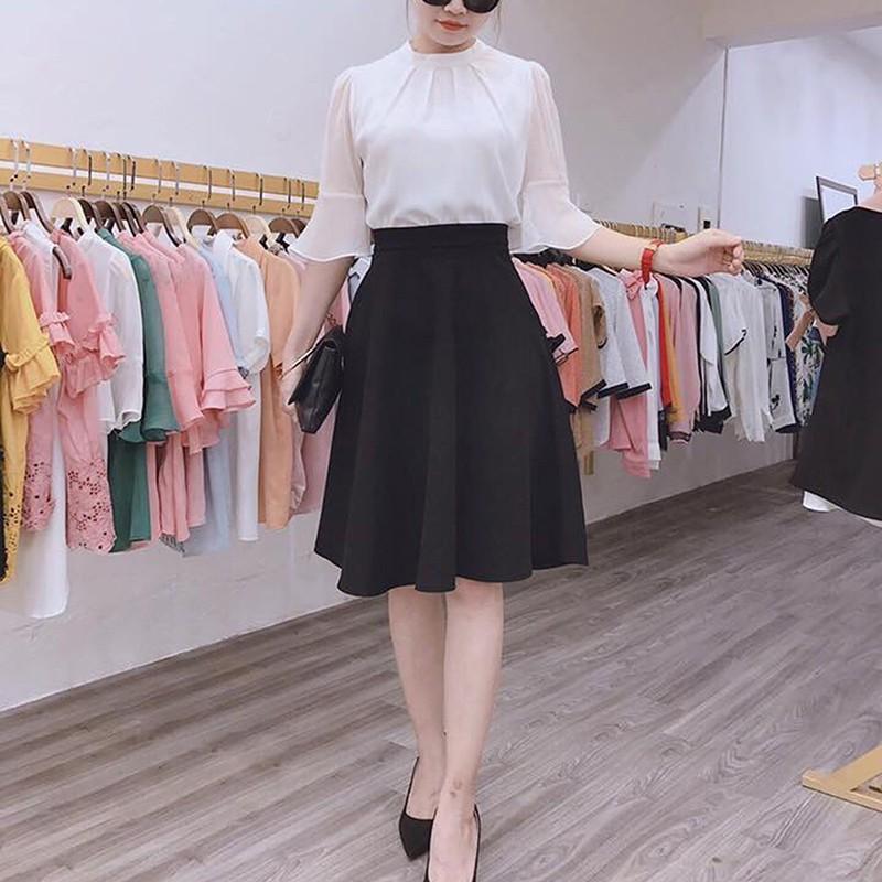 <> Chân váy xòe phong cách vintage - CHẤT ĐẸP