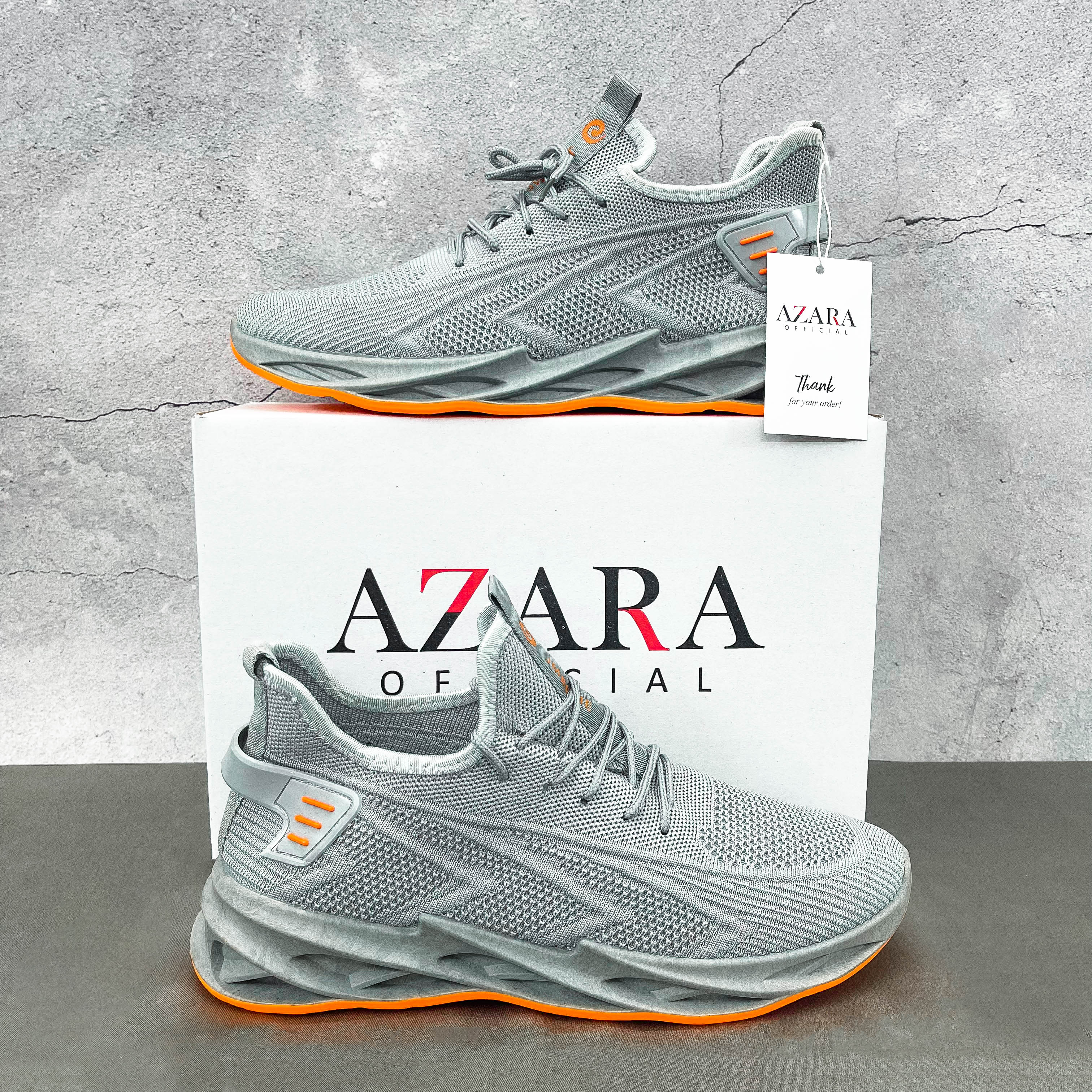 Giày Thể Thao Nam AZARA - Giày Sneaker Màu Đen - Xanh Đen - Xám, Đế Êm, Chống Trơn Trượt, Ôm chân - G5075