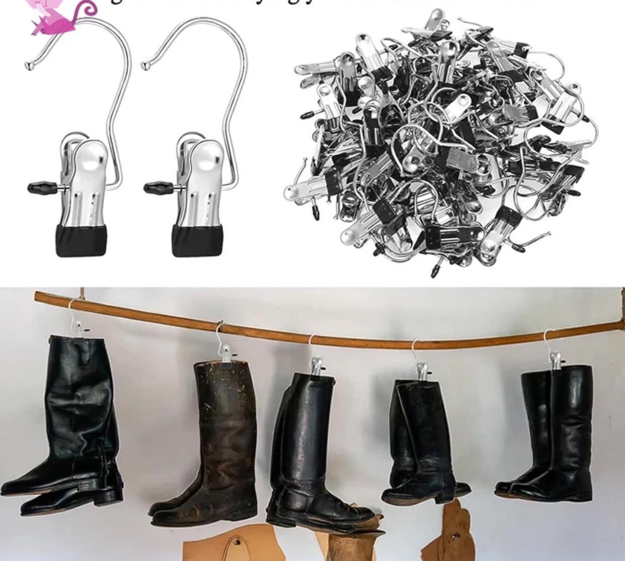 Set 10 móc treo kẹp quần áo tiết kiệm diện tích siêu tiện lợi