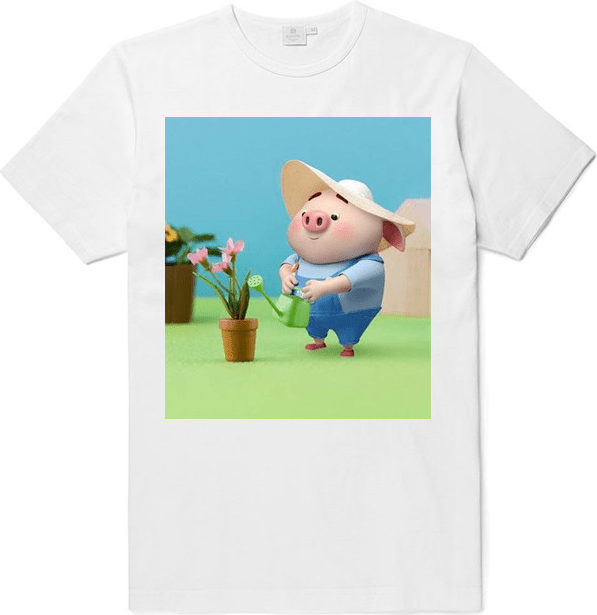 Áo đồng phục heo tưới cây đẹp cotton dày dặn đủ size 5-110kg - HD002
