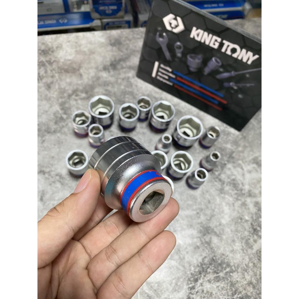 Đầu Khẩu, Tuýp Trắng Ngắn 1/2" Kingtony 4335m Đủ Size 8-32mm