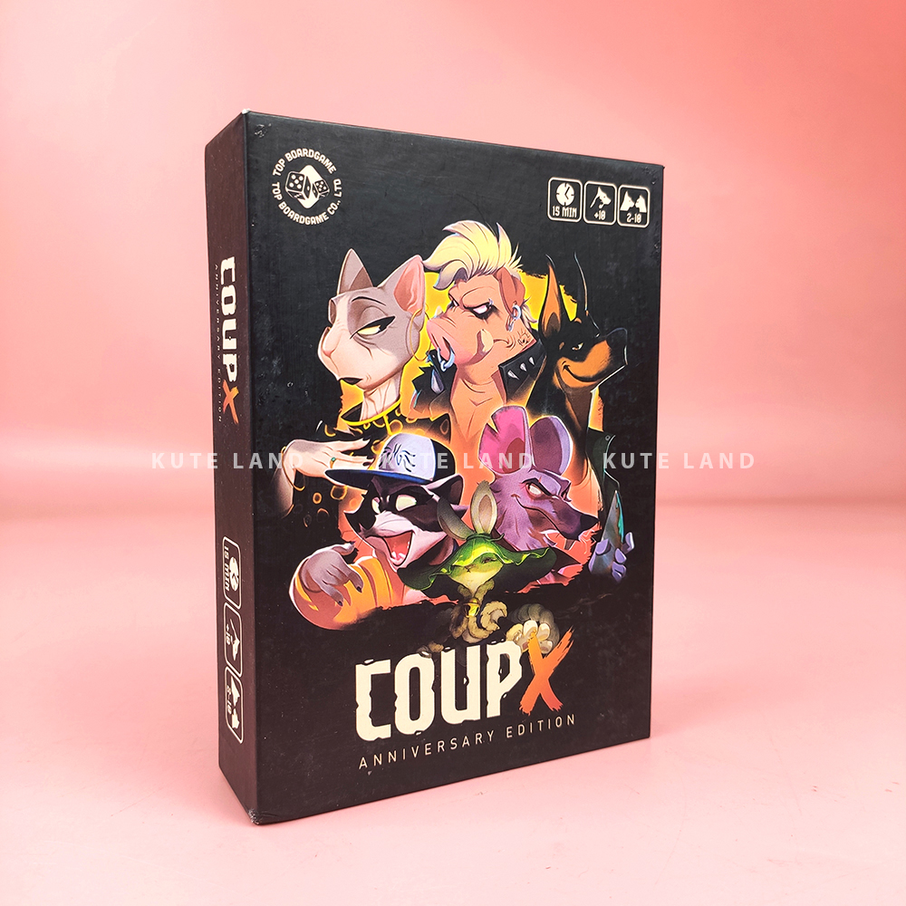 Board Game Coup X Việt Hóa Trò chơi Thẻ bài Tranh giành Quyền lực Cơ bản và Mở rộng