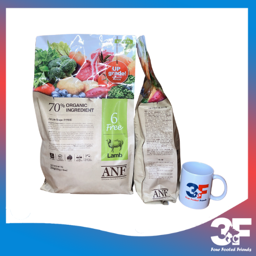 Thức ăn hạt hữu cơ ANF 6 FREE cho chó - Vị Cừu: BAO 2KG - Bao Bì Chính Hãng