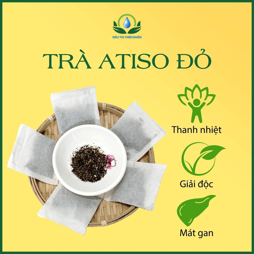 Trà Hoa Atiso đỏ hộp 30 Túi Lọc x 3Gram của Siêu Thị Thiên Nhiên