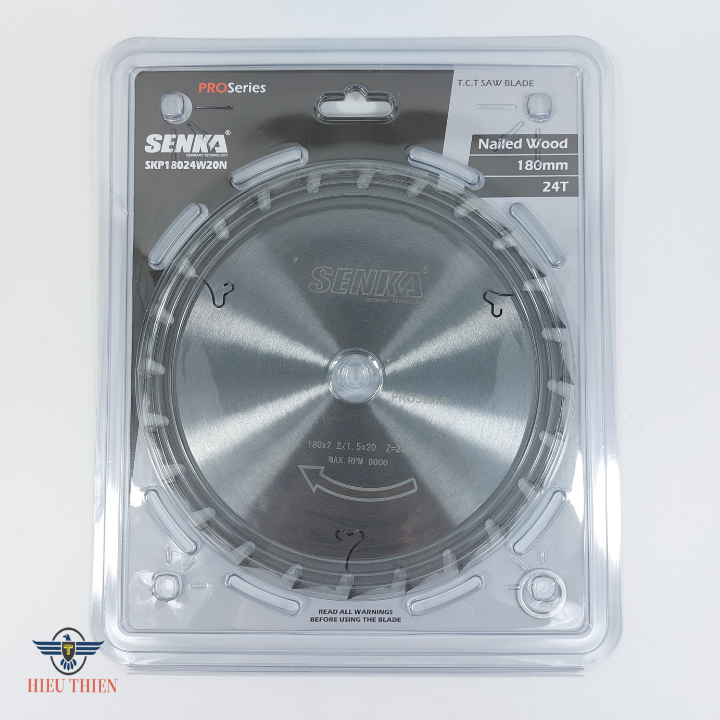 Lưỡi cắt gỗ hợp kim 180mm 24 răng SENKA