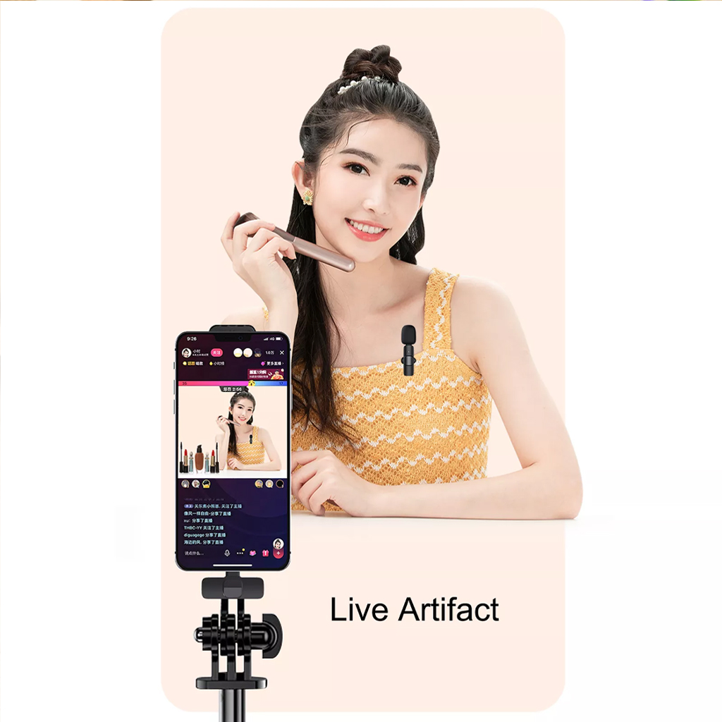 Vinetteam Micro thu âm cài áo không dây hỗ trợ quay tiktok, video, livestream có cả công type c và cổng cho aiphone - hàng chính hãng