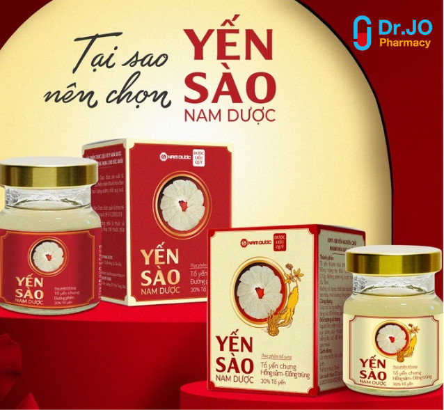 Yến sào Nam Dược cao cấp tổ yến chưng không đường 70ml bồi bổ sức khỏe, dùng được cho người giảm cân, ăn kiêng, béo phì.