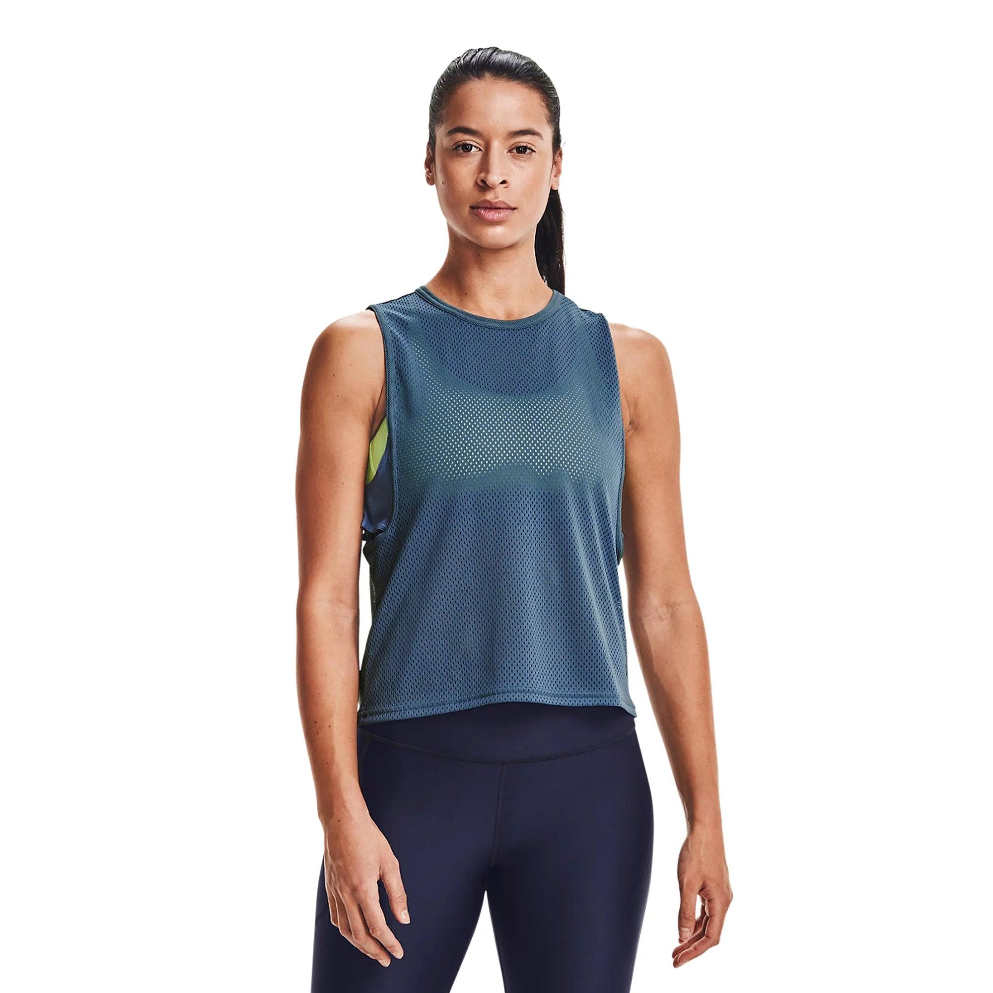 Áo ba lỗ thể thao nữ Under Armour HeatGear Armour Muscle Mesh - 1360835-470