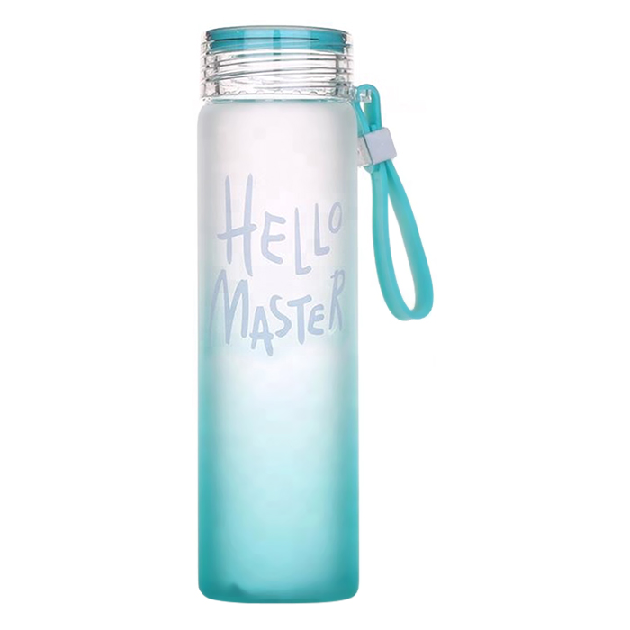 Combo 2 bình nước thủy tinh Hello Master 480 ml (Giao màu ngẫu nhiên)