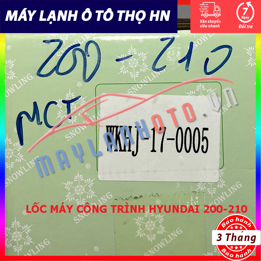 Lốc điều hòa Hyundai 200-210 24V hàng Trung Quốc