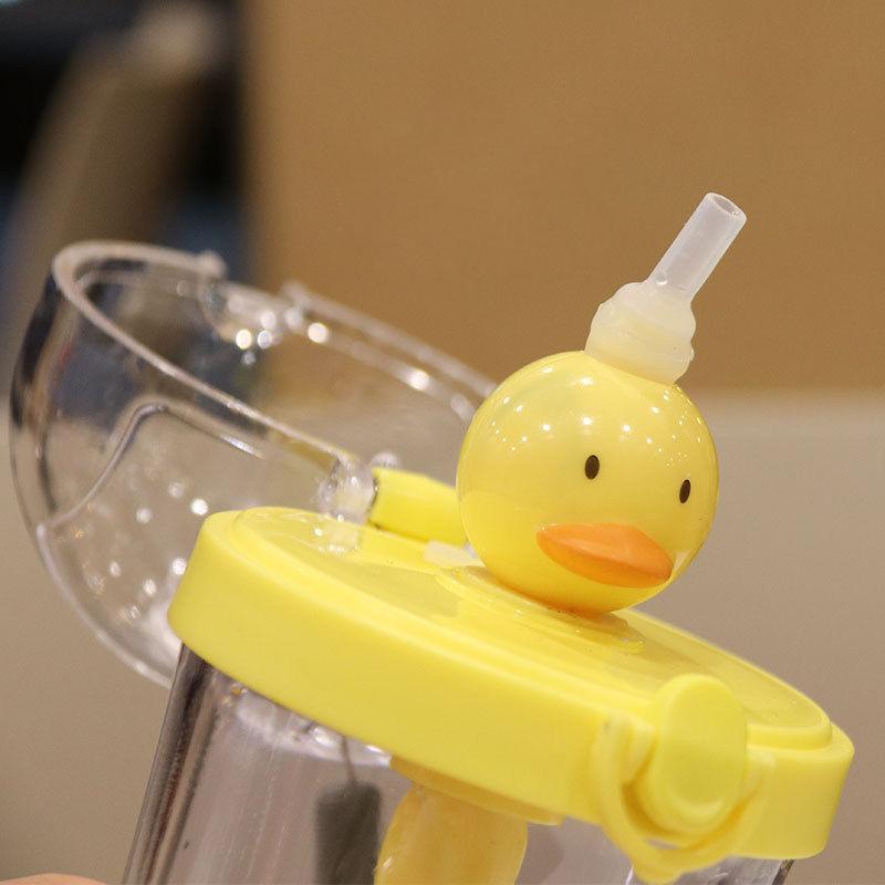 500Ml Bình Lắc Thể Thao Xe Đạp Nước Có Ống Hút Kawaii Gấu Du Lịch Trà Nước Sữa Di Động Dễ Thương Trẻ Uống chai