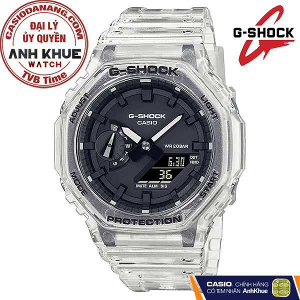 Đồng hồ nam dây nhựa Casio G-Shock chính hãng GA-2100SKE-7ADR (45mm)