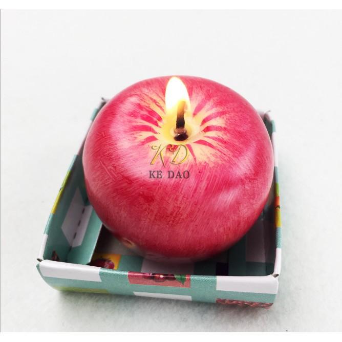 Nến thơm hình quả táo đỏ cầu may mắn - loại lớn(SMD-29)