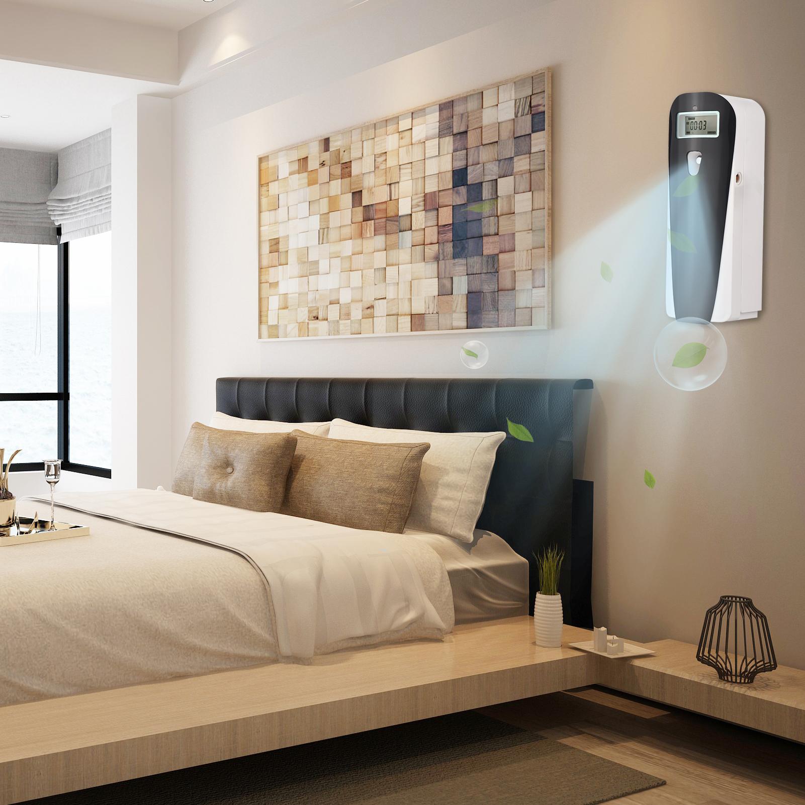 Máy làm mát không khí có thể lập trình treo tường phun hương thơm tự động 415ml với màn hình LCD cho văn phòng khách sạn tại nhà