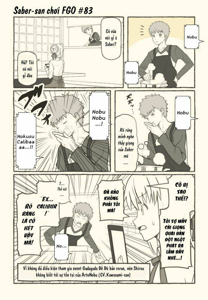 saber-san chơi fgo! chapter 51 41