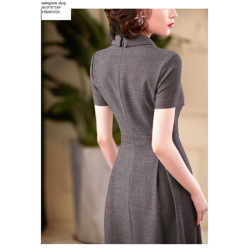 Tk661020-ĐẦM XÒE CỔ VEST SANG TRỌNG