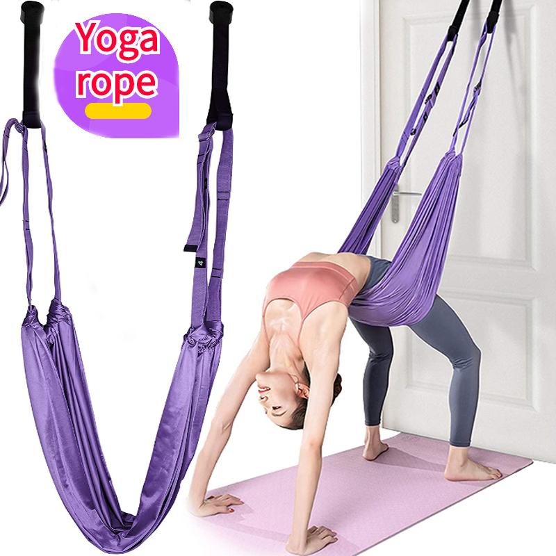Trên Không Tập Yoga Võng Trên Không Chia Dây Dây Hông Co Giãn Dây Đảo Mặt Dây Kéo Chia Hạ Eo Huấn Luyện Võng Xoay Co Giãn
