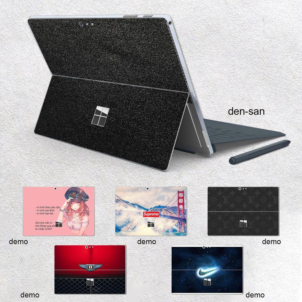 Skin dán Aluminum Chrome đen sần cho Surface 3 2015; Go, Go 2, Go 3; Pro 2 3 4 5 6 7 8 X