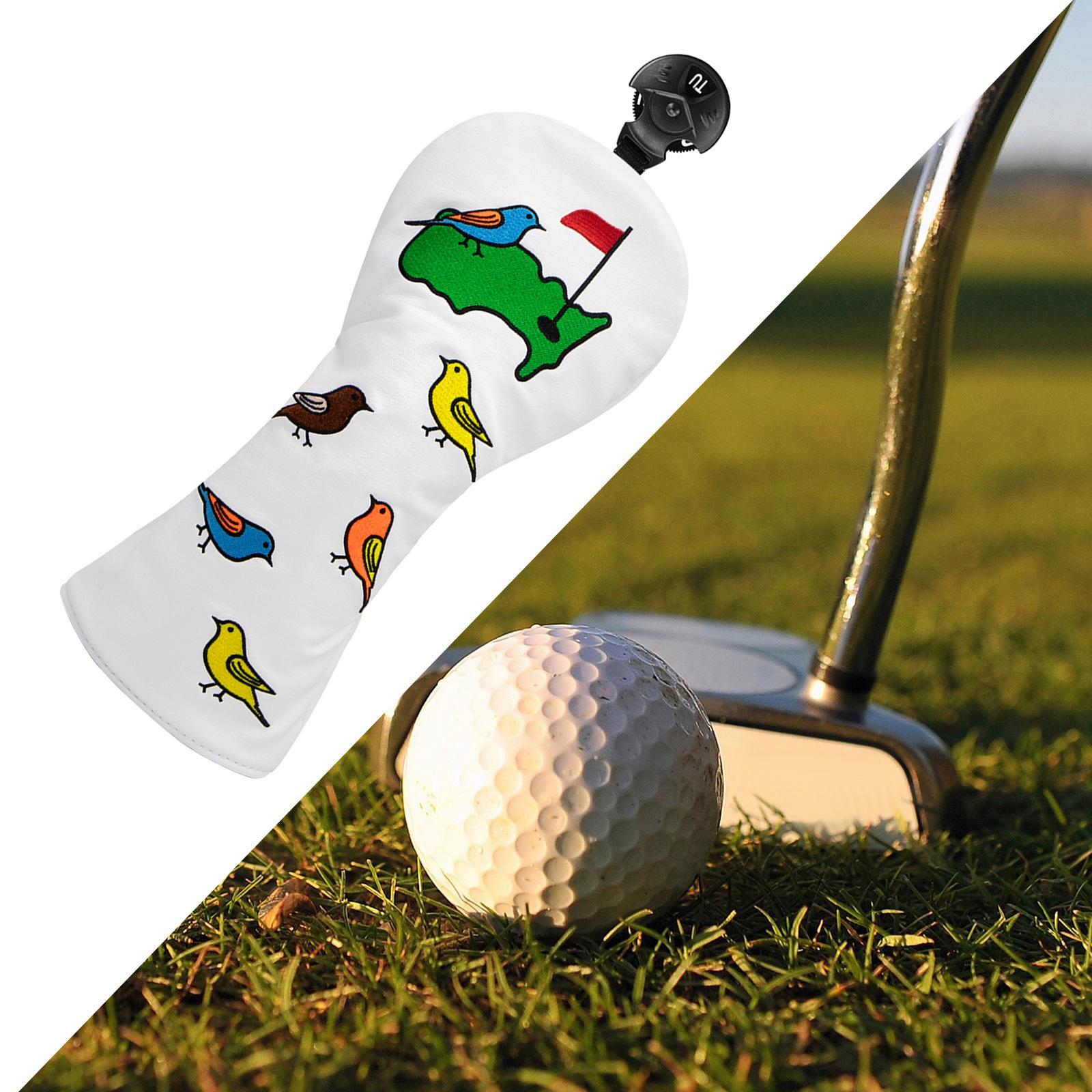 Durable Golf Wood Headcover with No. Tag Waterproof Case Golfer Accessories