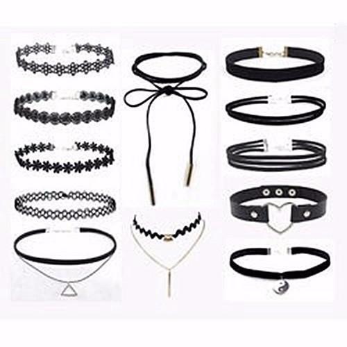 BỘ DÂY ĐEO CỔ TAY TATOO CHOKER 12 MẪU-kèm ảnh thật thuthuyshop169