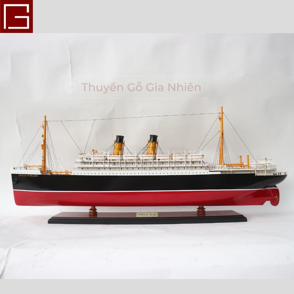 Mô Hình Thuyền Gỗ Trang Trí Phong Thủy Dạng Thuyền Du Lịch EMPRESS OF IRELAND Chính Hãng, Hàng Xuất Khẩu Chất Lượng Cao