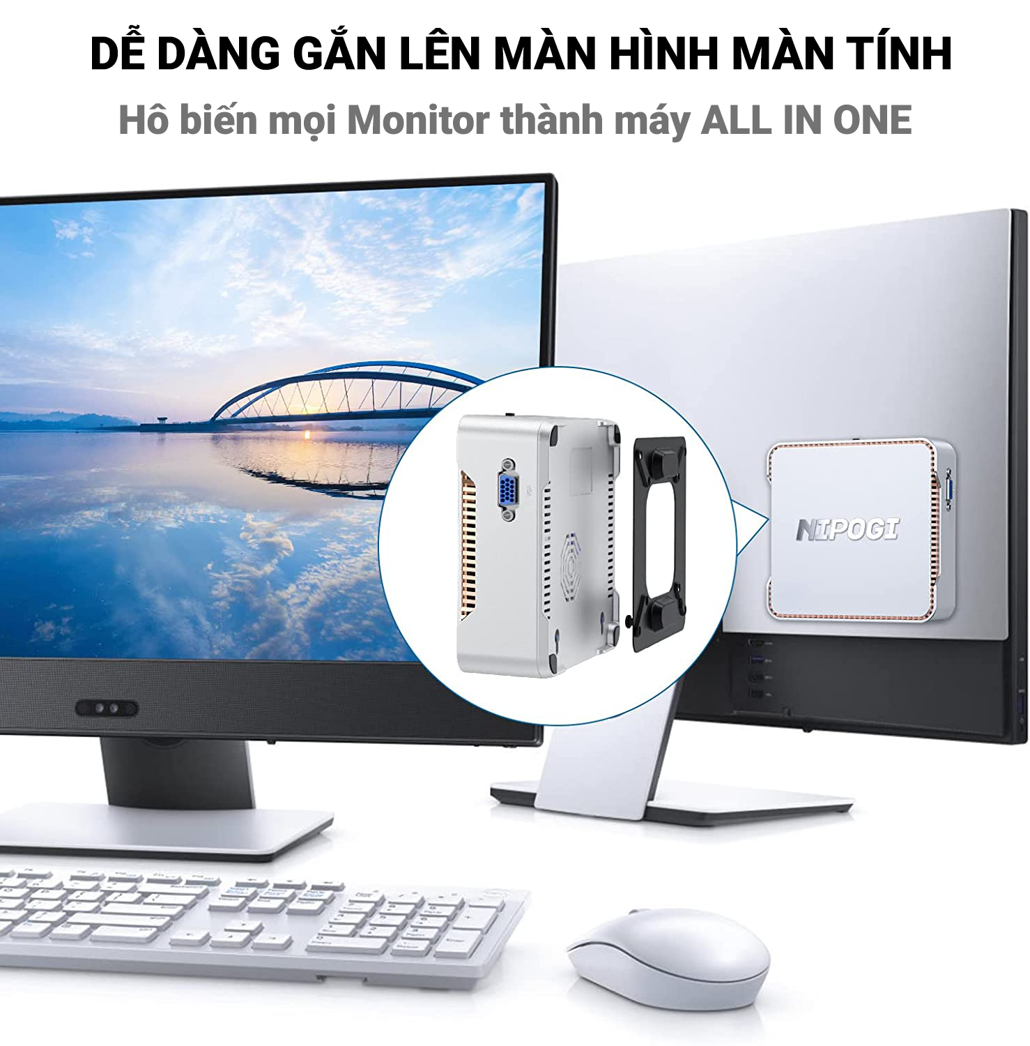 Máy tính để bàn – PC Gaming – MINI PC INTEL I5 10500H 6 lõi 12 luồng (Hàng chính hãng)