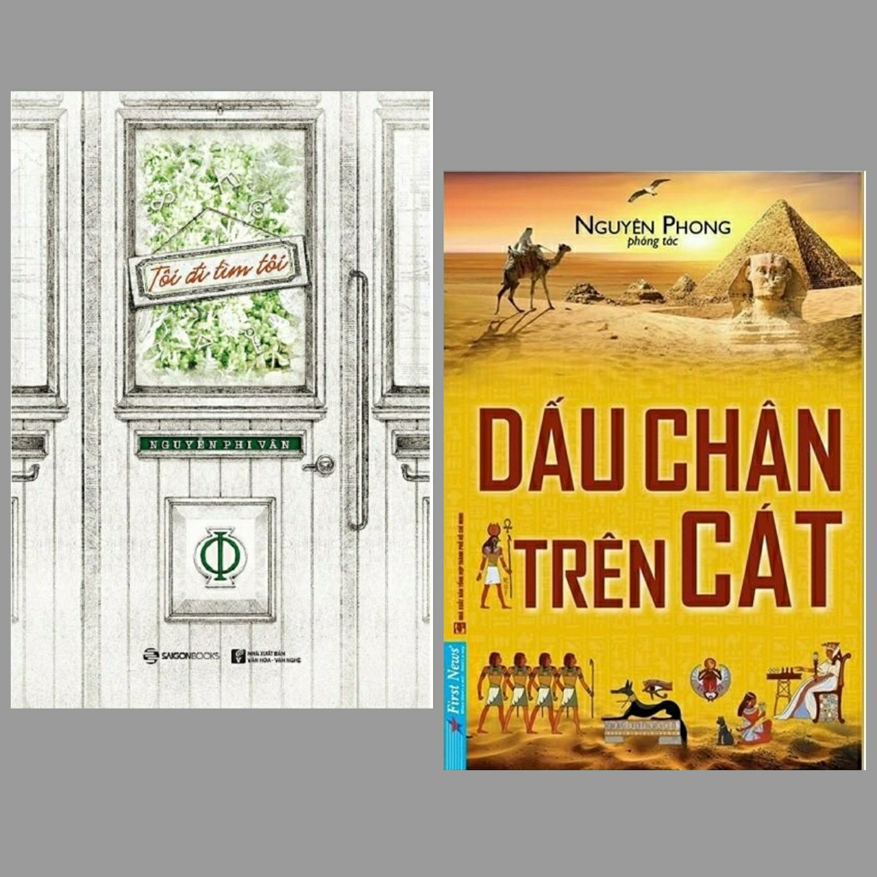 Combo 2 cuốn Tôi Đi Tìm Tôi + Dấu Chân Trên Cát/ Bộ sách kiến thức về kĩ năng sống hay nhất