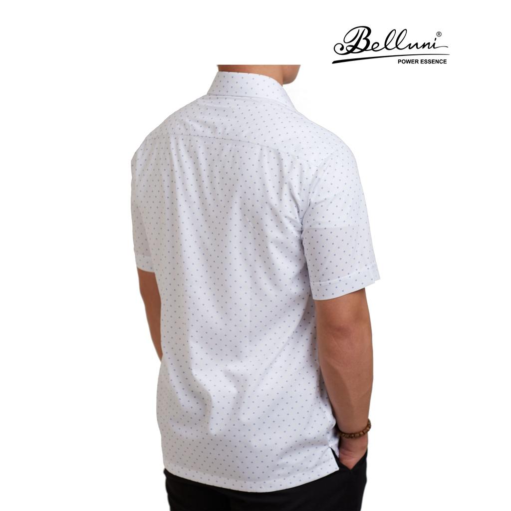 Áo sơ mi nam ngắn tay cao cấp BELLUNI vải sợi tre thoải mái chống nhăn - ABN.BPS.BE.217.W1