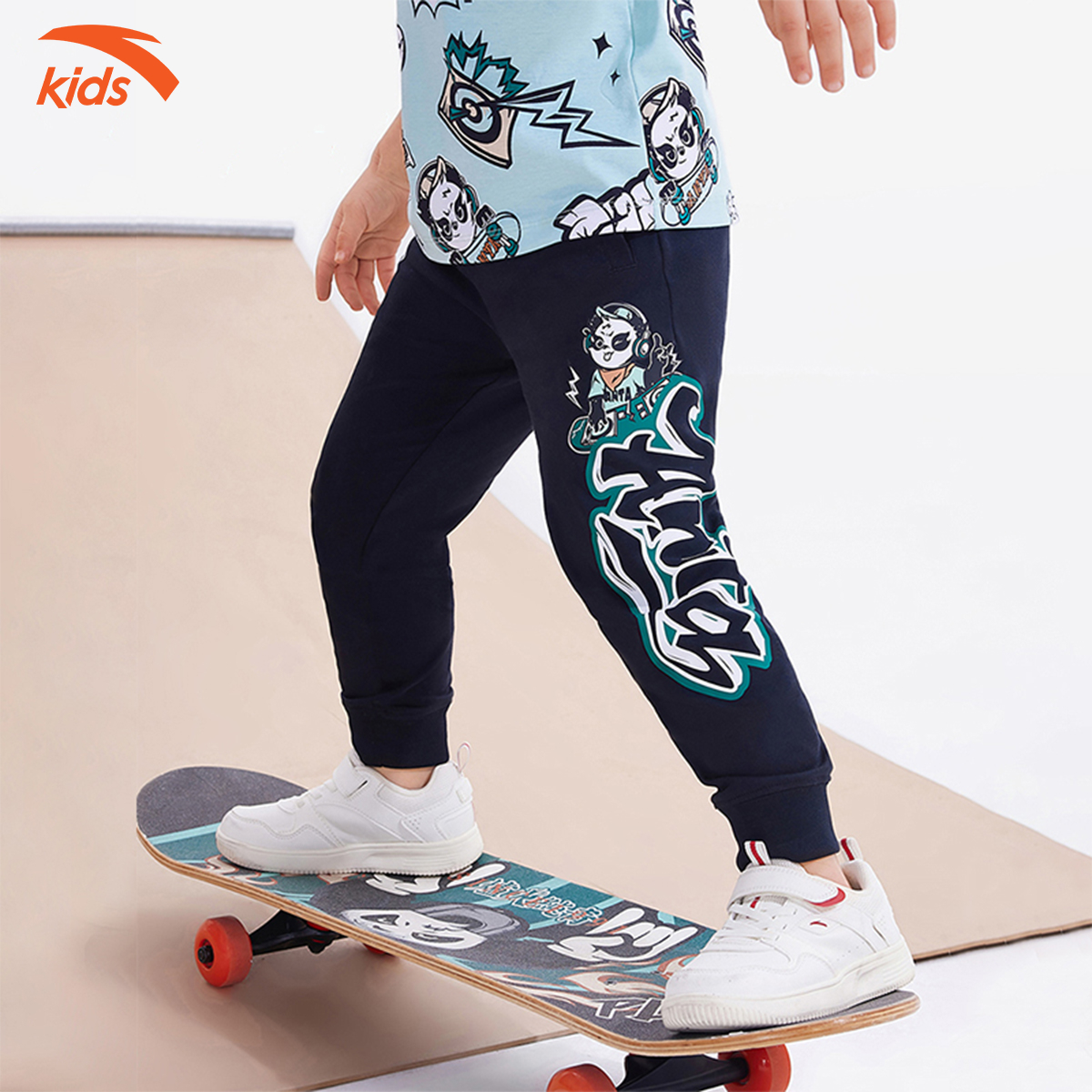 Quần dài bé trai Anta Kids dáng Slim Fit, cạp chun co giãn 4 chiều W352329734